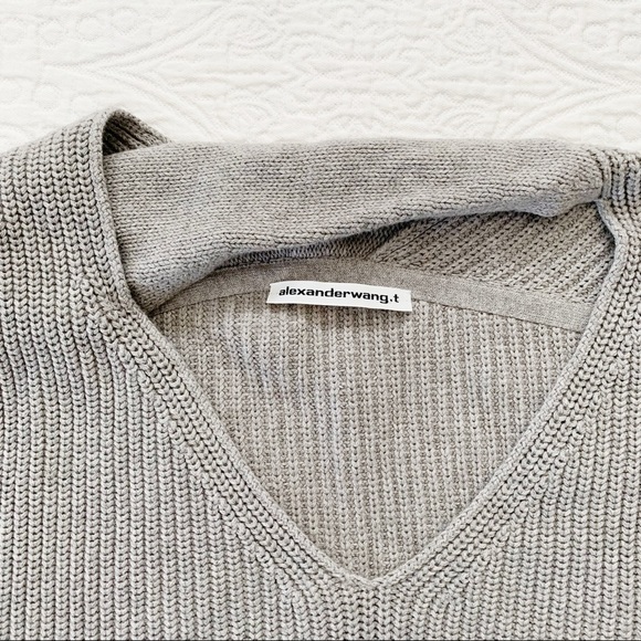 T by Alexander Wang Women’s V-Neck Knit Sweater - Picture 2 of 6